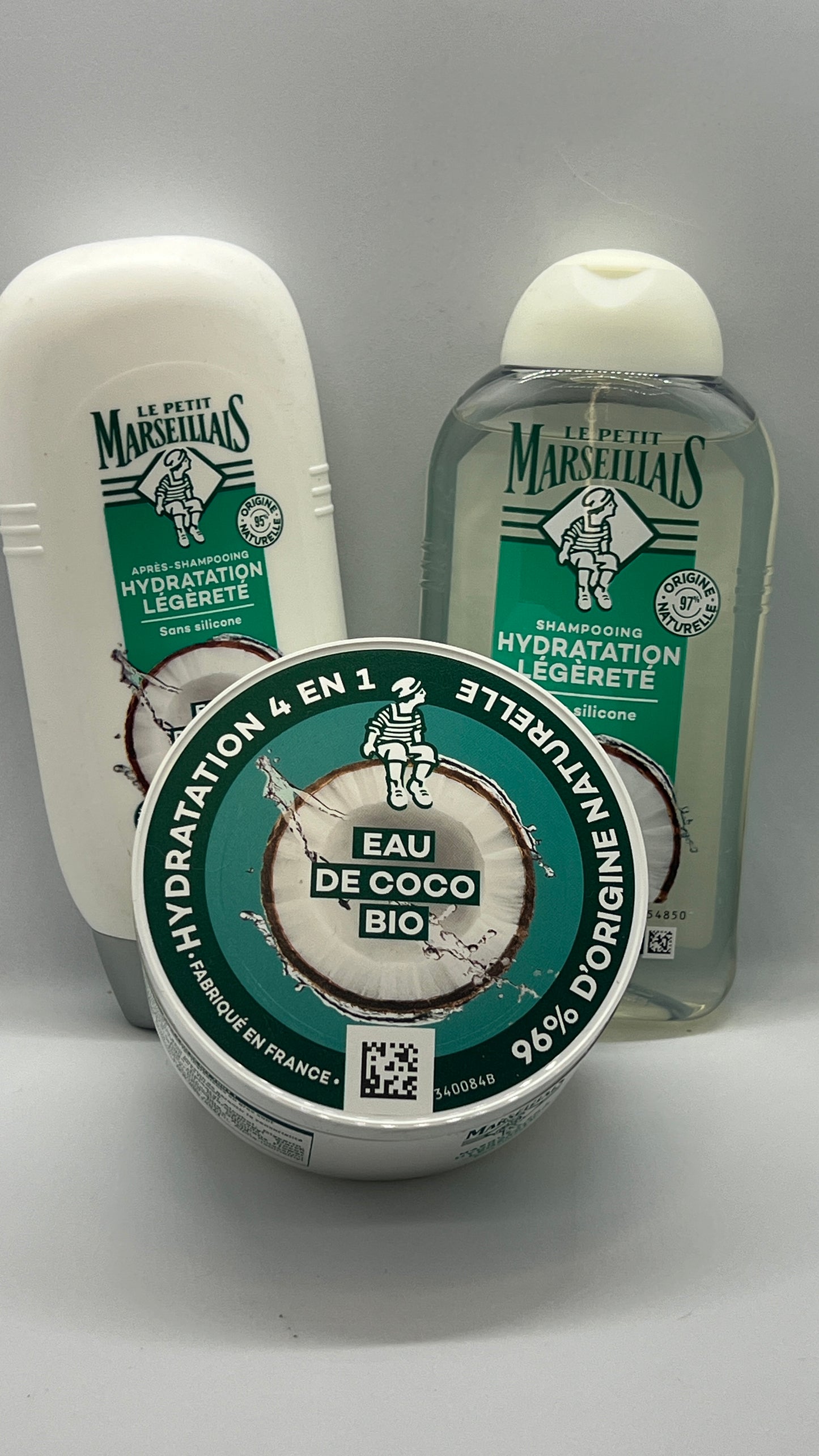 Le Petit Marseillais - Shampoo + Spülung + Pflegebalsam Set