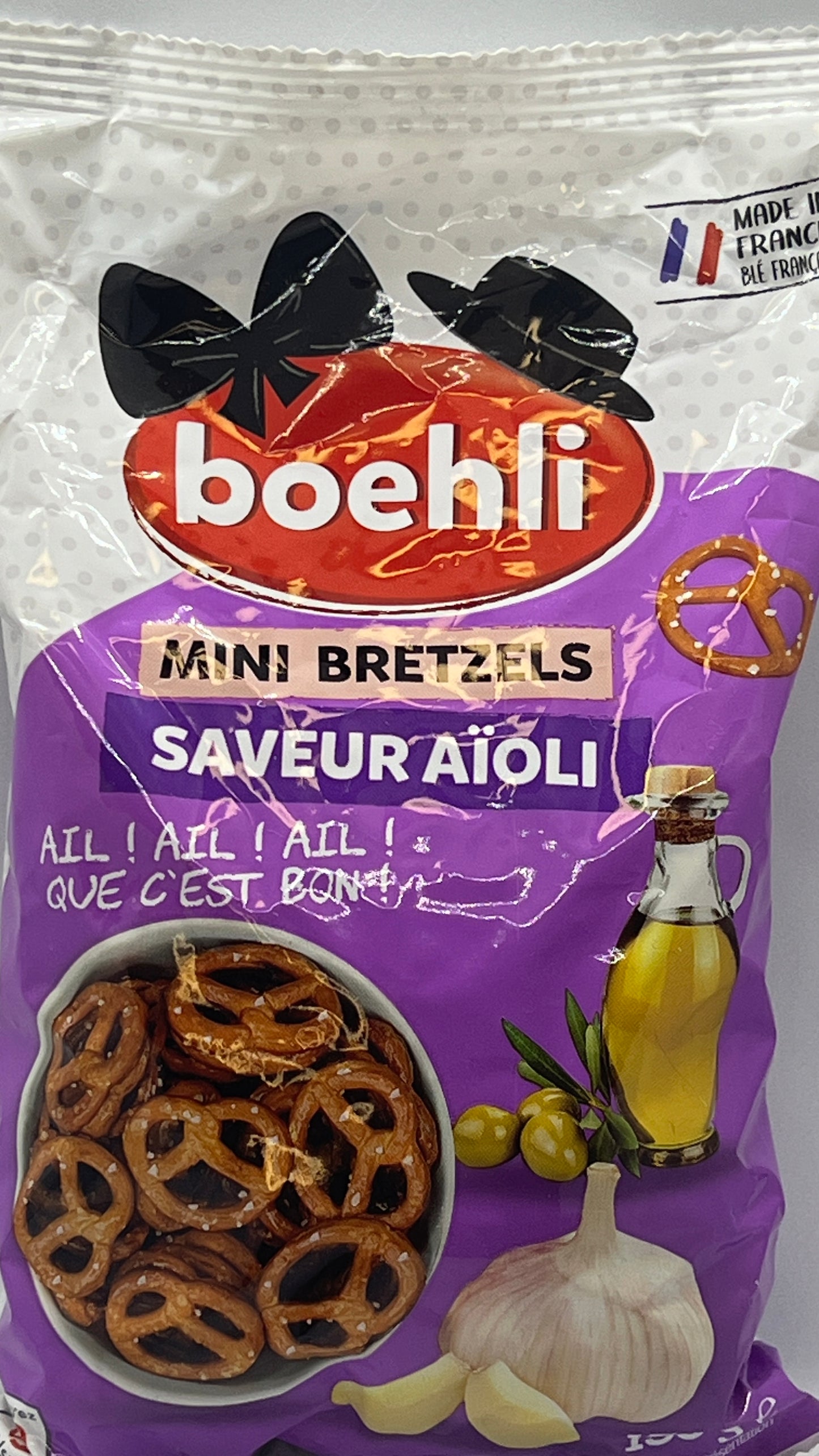 Boehli Mini Salzbrezeln mit Knoblauchgeschmack